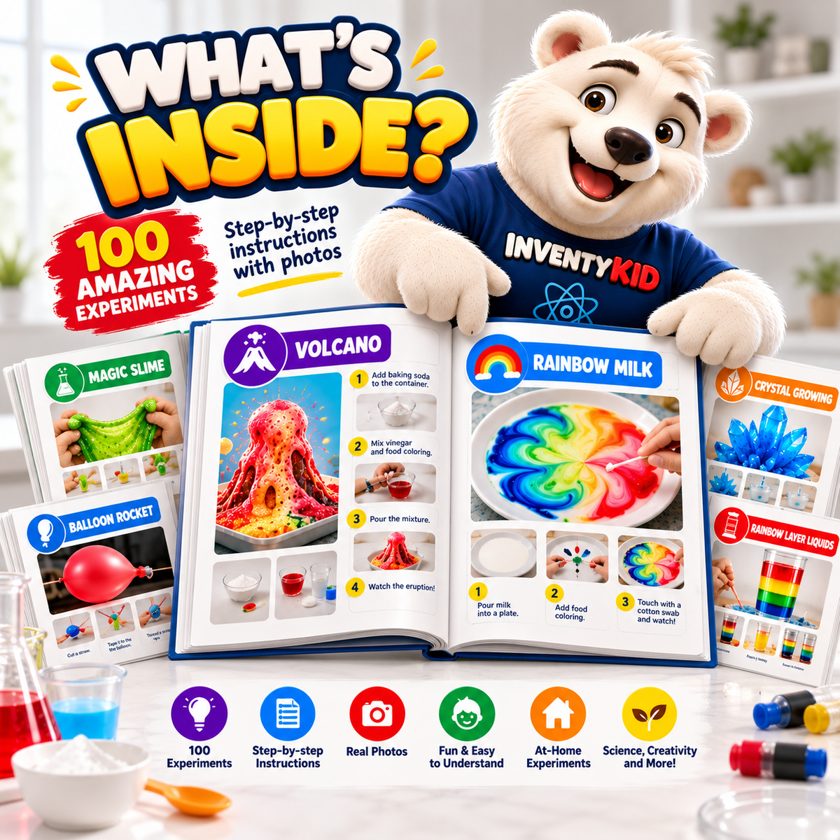 INVENTYKID - 100 Amazing Experiments At Home